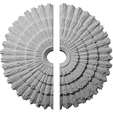 Ekena Millwork Eryn Ceiling Medallion, Two Piece (Fits Canopies up to 4"), 24 3/4"OD x 3 1/4"ID x 1 7/8"P CM24EN2